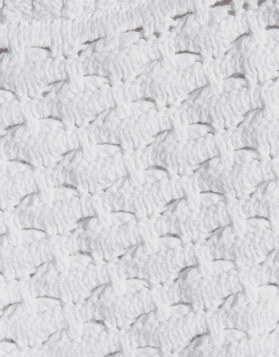 Crochet Halterneck Cropped Knit Top