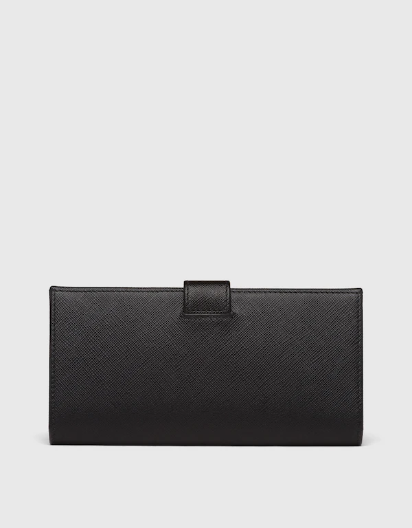 Prada Saffiano Leather Snapped Long Wallet