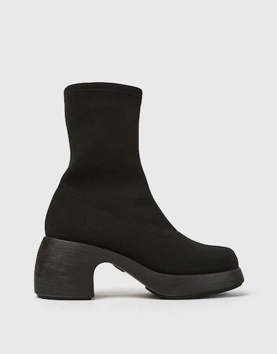 Thelma Fabric Mid-heeled Ankle Boots