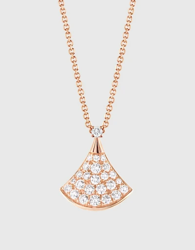 Divas' Dream 18K Rose Gold Diamonds Necklace 
