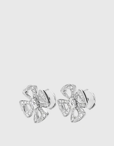 Fiorever 18K White Gold Diamonds Earrings