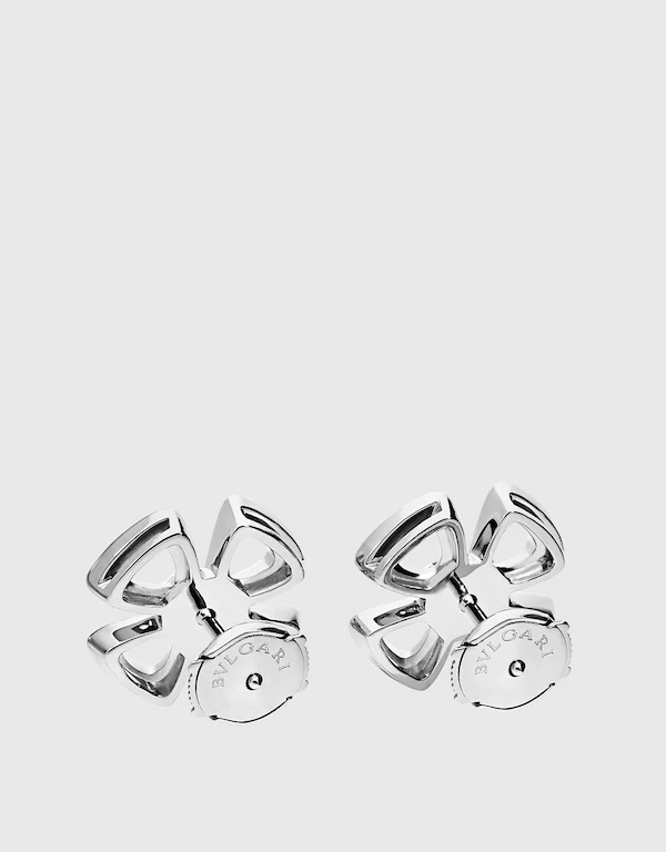 Fiorever 18K White Gold Diamonds Earrings