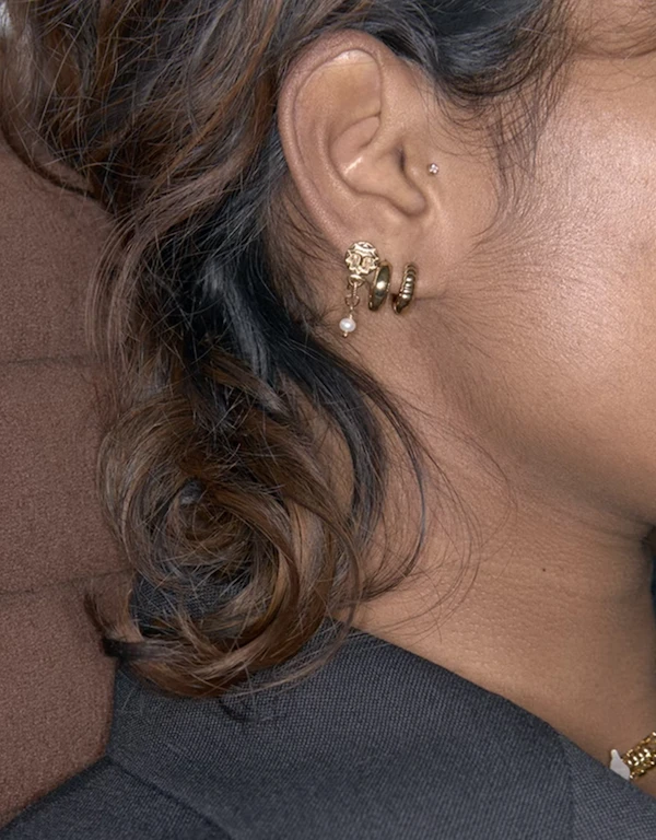 Maria Black Harlow 22K Gold-Vermeil Earring