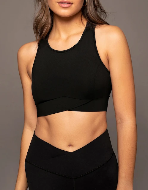 Michi Ray Longline Bra-Black (Activewear,Sports bras)