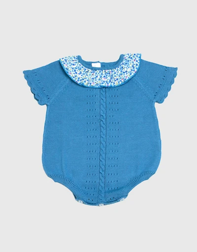 Olivia Baby Knit Bubble Romper 0-24M