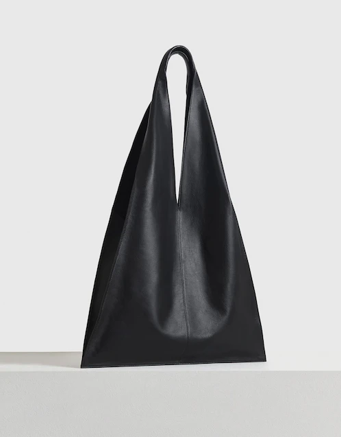 Triangle Nappa Leather Tote Bag