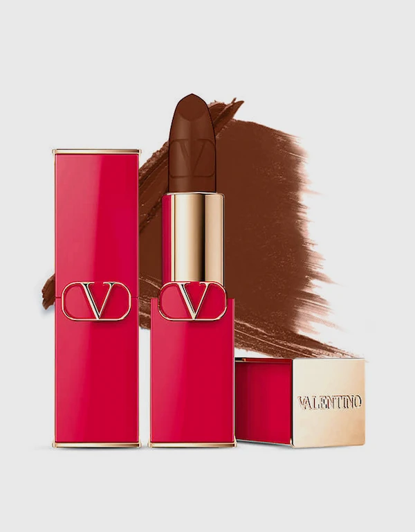 Valentino Beauty Rosso Valentino Matte Refillable Lipstick-199a Deep Nude