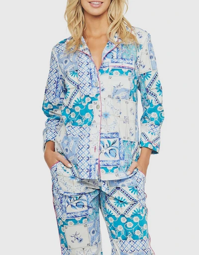 Emma Pajama Set-Positano