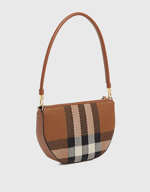 Burberry Olympia Knitted Check Pouch
