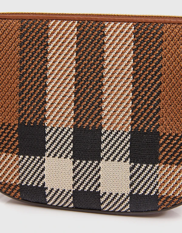 Burberry Olympia Knitted Check Pouch
