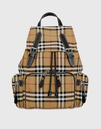 Vintage Check Medium Nylon Backpack