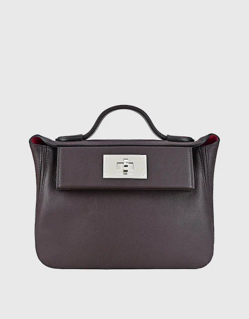Hermès Hermès 24/24 21 Evercolor Swift Leather Handbag-Rouge