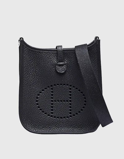 Hermès Evelyne 16 TPM Taurillon Clemence Leather Crossbody Bag-Noir Silver Hardware
