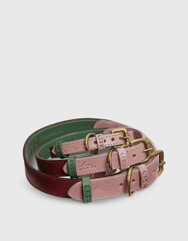 LISH Walter Leather Dog Collar
