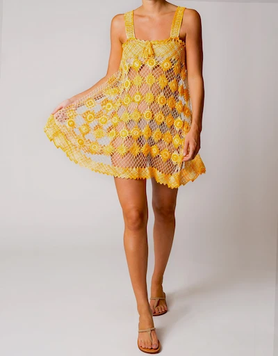 Vana Filet Lace Mini Dress