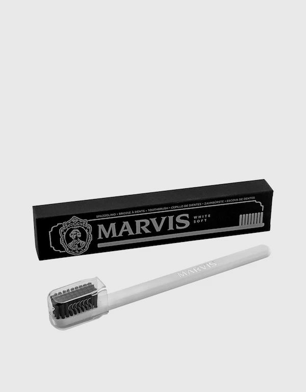 Marvis 白色軟毛牙刷