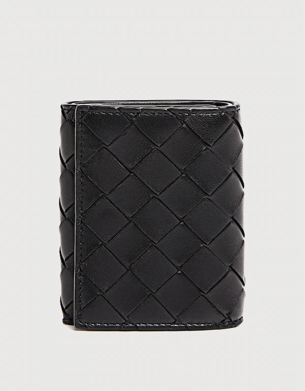 Bottega Veneta Intrecciato Leather Tri-fold Flat  Wallet