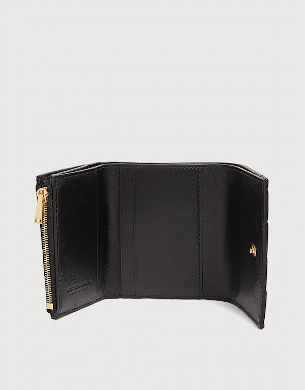Bottega Veneta Intrecciato Leather Tri-fold Flat  Wallet