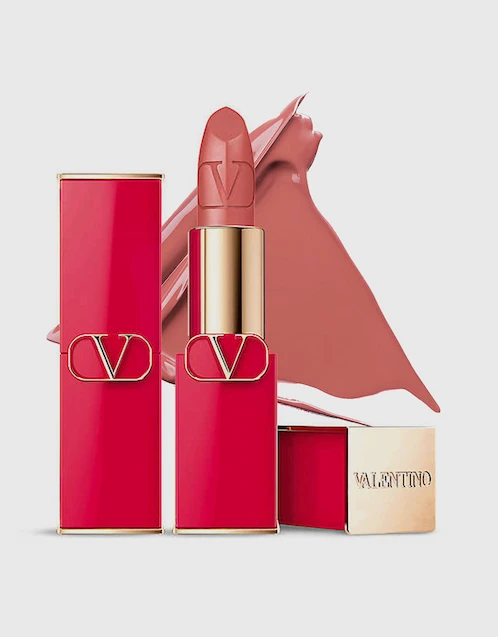 Rosso Valentino Satin Refillable Lipstick-101a Hot Beige
