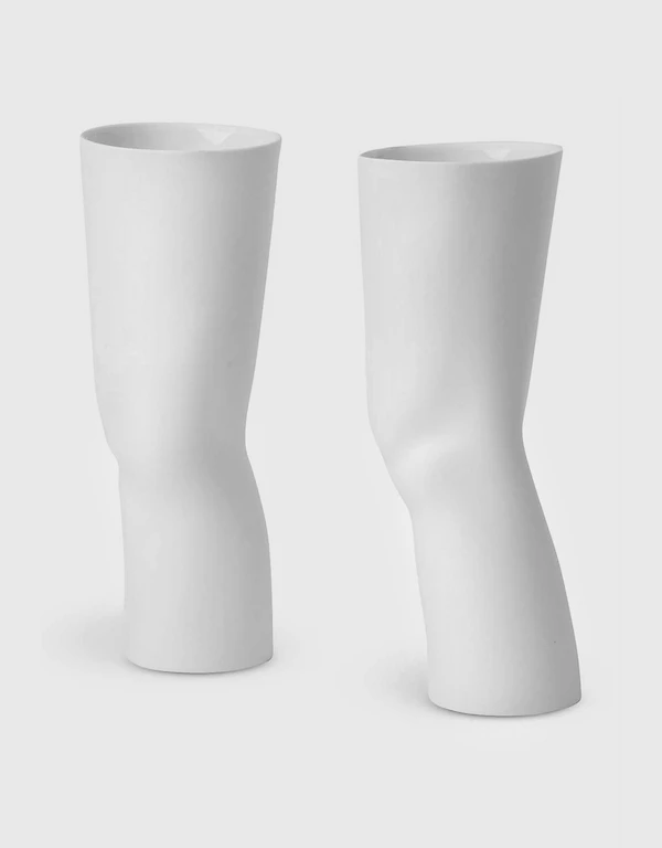 Seletti Elle腿部形狀陶瓷花瓶組