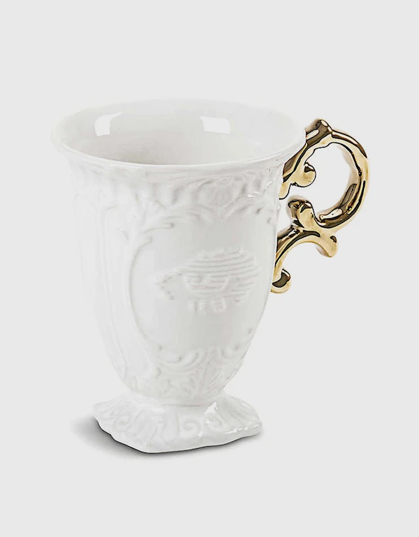 Seletti I-Wares Gold Porcelain Mug