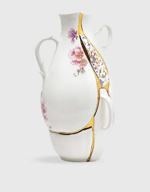 Kintsugi 24K鍍黃金陶瓷花瓶