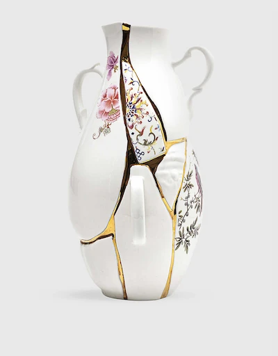 Kintsugi 24ct Yellow-gold Plated Porcelain Vase