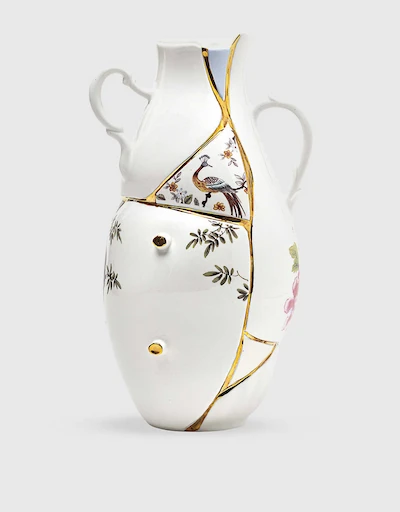 Kintsugi 24K鍍黃金陶瓷花瓶