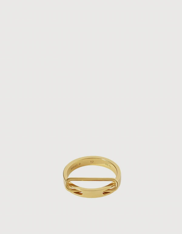 Ruifier Jewelry  NEXUS Petite Levitate 18ct Yellow Gold Vermeil Ring