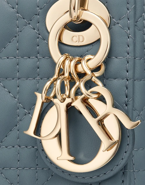 Dior - Lady Dior Micro Bag Cloud Blue Cannage Lambskin - Women