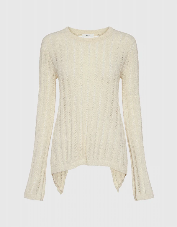 Miguel Lace-up Back Sweater