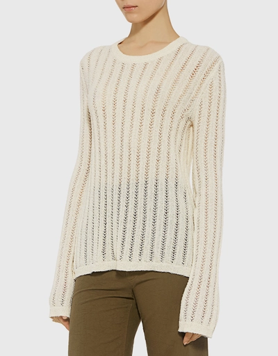 Miguel Lace-up Back Sweater