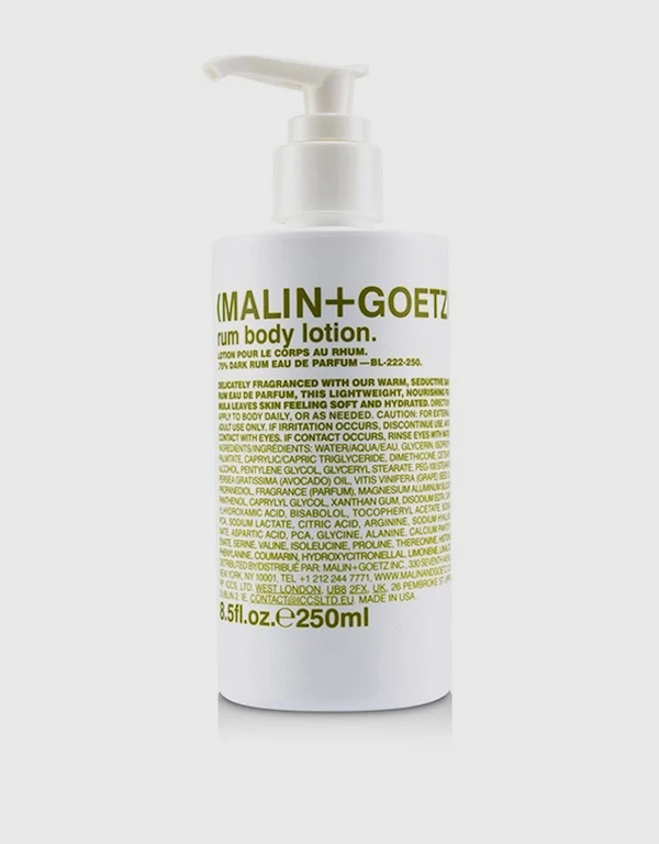 Malin+Goetz 蘭姆酒身體凝乳 250ml