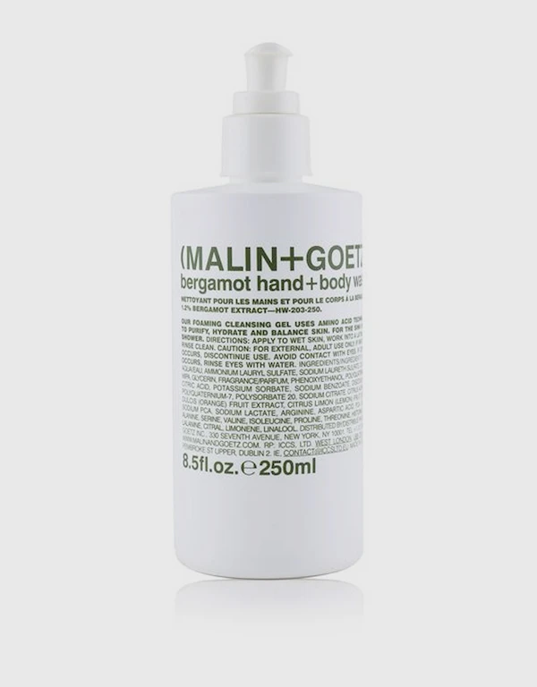 Malin+Goetz Bergamot Hand and Body Wash 250ml