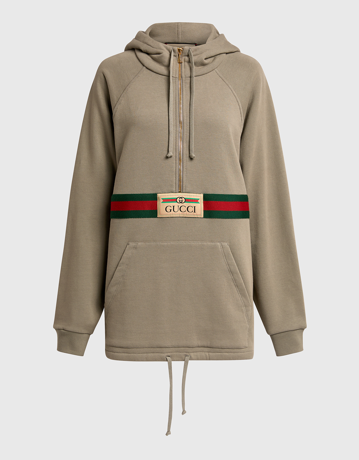 Gucci With Vintage Gucci Logo Cotton Hoodie (Tops,Sweatshirts) IFCHIC.COM