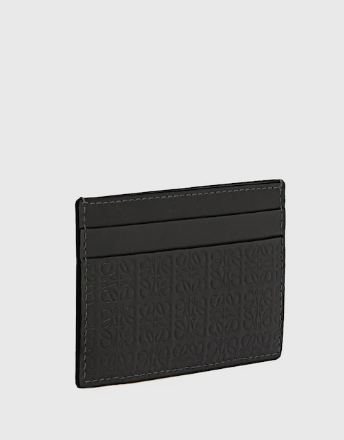 Repeat Plain Embossed Silk Calfskin Card Holder