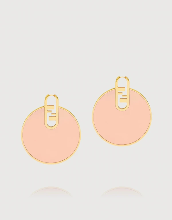 Fendi O’lock Gold-colored Earrings