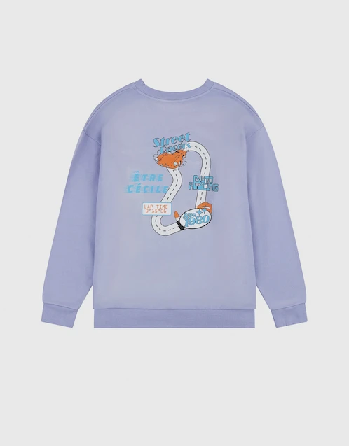 Street Racer Boyfriend Sweatshirt-Cosmic Sky