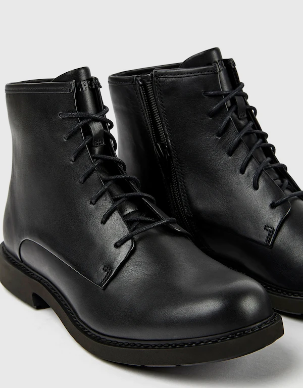 Camper Neuman Calfskin Lace-up Ankle Boots