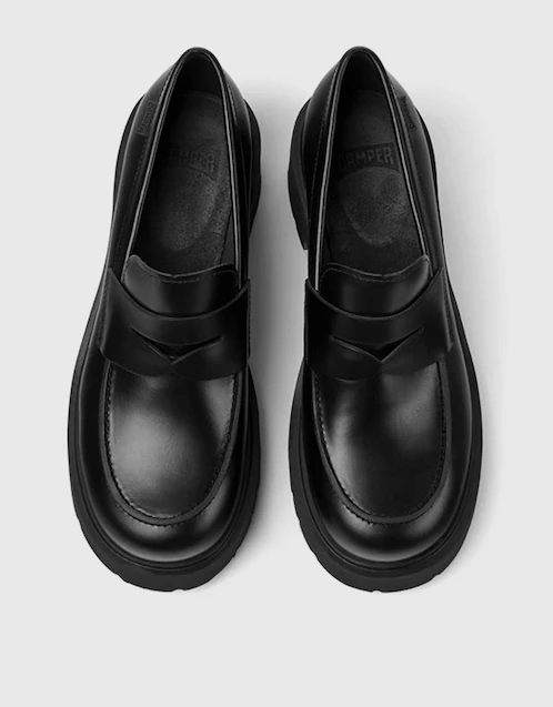 Milah Calfskin Mid-heeled Loafers 