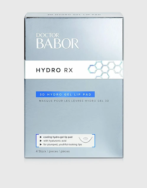 Doctor Babor Hydro Rx 3D 水凝膠唇部保養膜 4入組