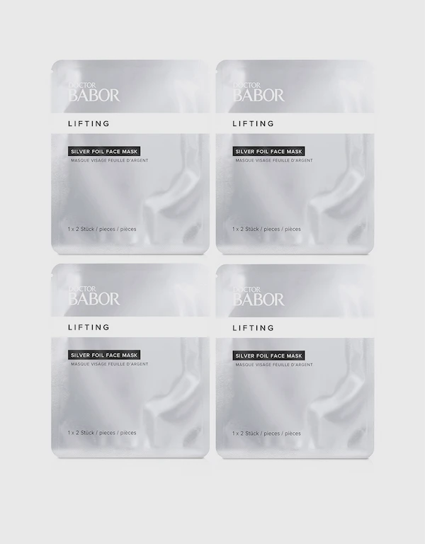 Babor Doctor Babor Lifting Rx Silver Foil Face Mask 4 Sheets  