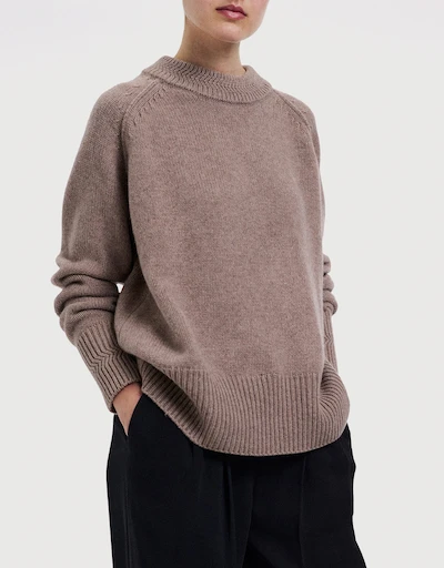 Raglan Wool Cashmere Sweater 