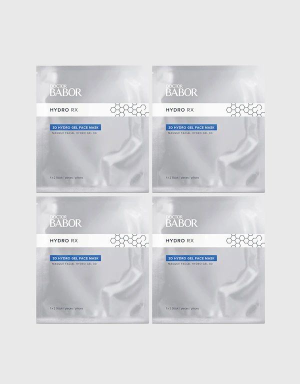 Babor Doctor Babor Hydro RX 3D Hydro Gel Face Mask 4 Sheets
