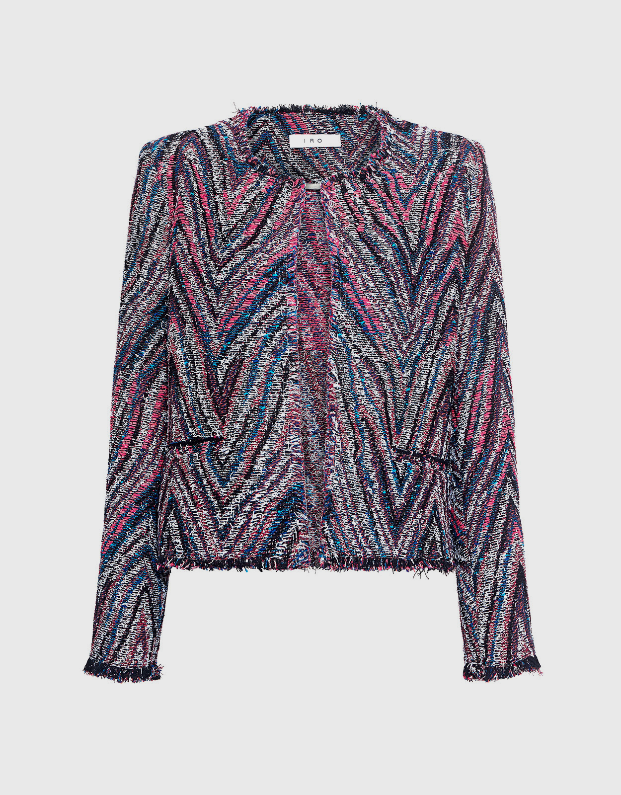 IRO Rainbow Multi Tweed Blazer (Jackets 