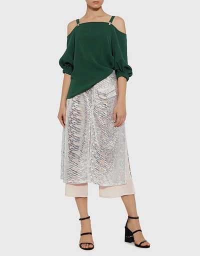Jerome Metallic Embroidered High-rise Pants 