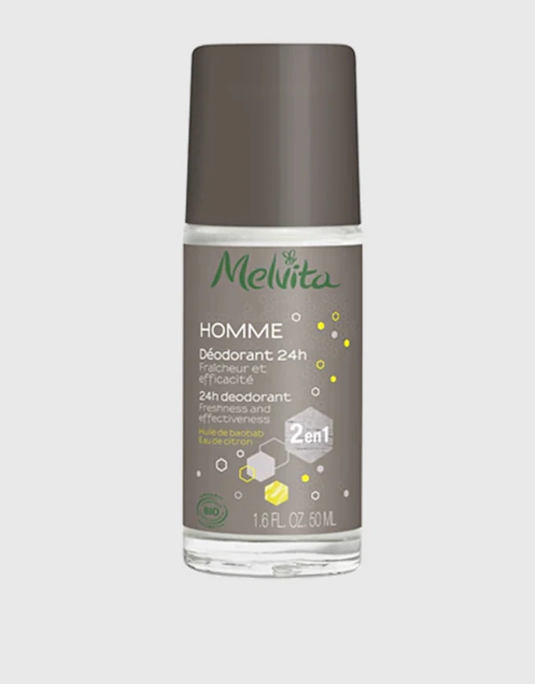 Melvita Men's 24h Deodorant 50ml