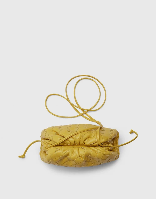The Pouch Mini Lambskin Intrecciato Crossbody Bag