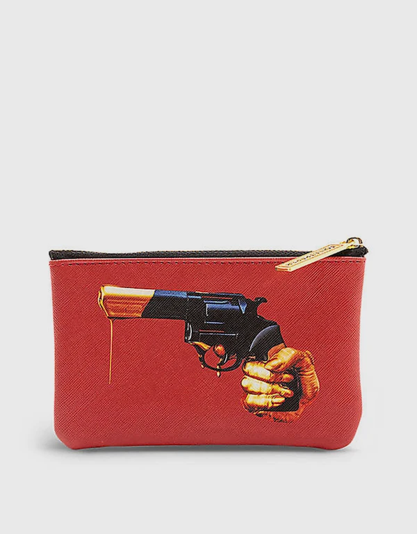 Seletti Seletti Wears Toiletpaper Revolver Faux-leather Coin Bag