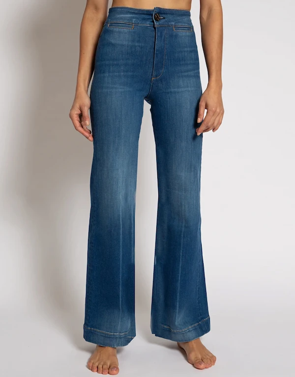 ASKK NY Brighton High-rised Wide-leg Jeans-Boss